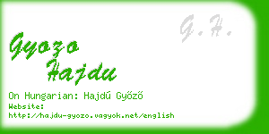 gyozo hajdu business card